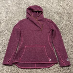 STIO Sweetwater Fleece Hoodie 1/4 Zip Women's Small Purple Heather 100048